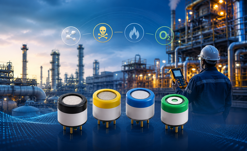 Industrial Gas Detection: Choosing Sensors for CO, H₂S, H₂, and O₂
